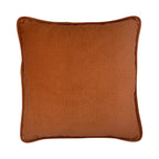 Velour Cushion - Tan & Rust