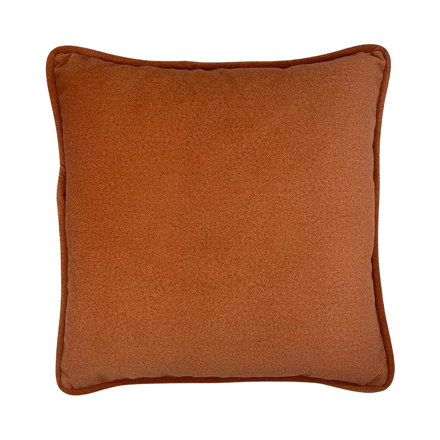 Velour Cushion - Tan & Rust