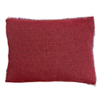Hand Made Cushion - Blue & Plum Fringed Goddess