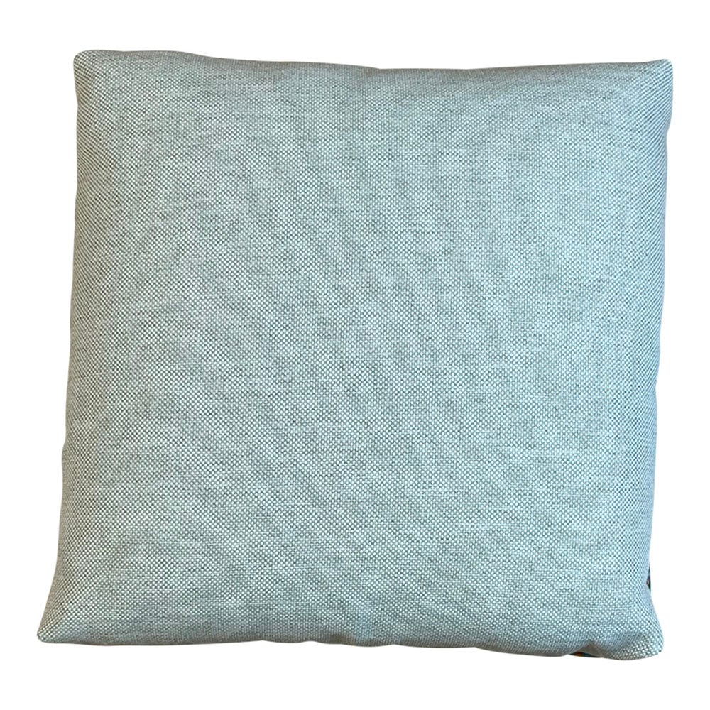 Hand Made Cushion - Blue & Red Fringed Heiress