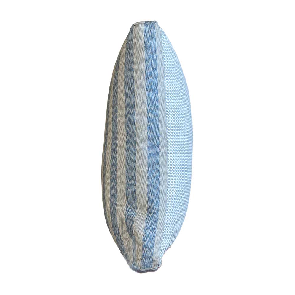 Hand Made Cushion - Stripe Blue Prince