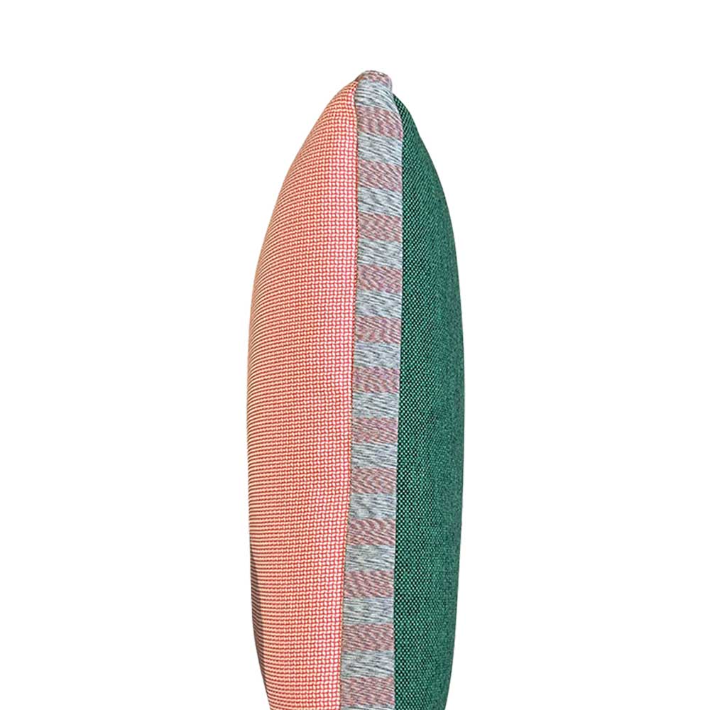 Hand Made Cushion - Green & Red Milange