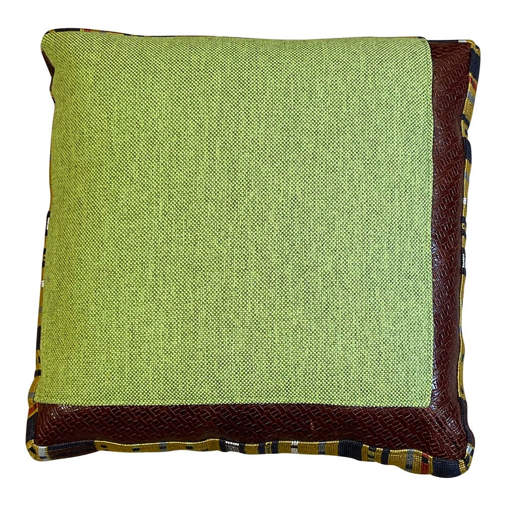 Hand Made Cushion - Green & Lime Ensemble