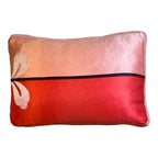 Hand Made Cushion - Red & Pink Silk Princess