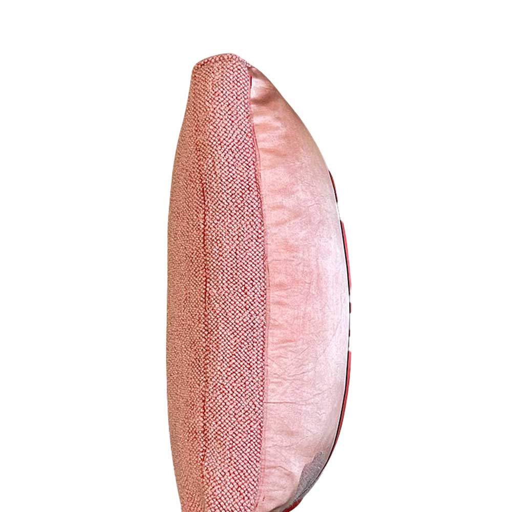 Hand Made Cushion - Red & Pink Silk Princess