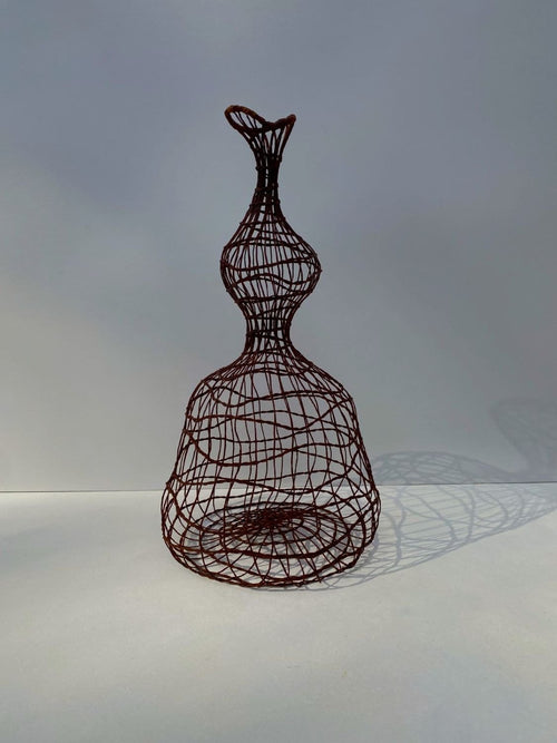 Woven Vase In Copper