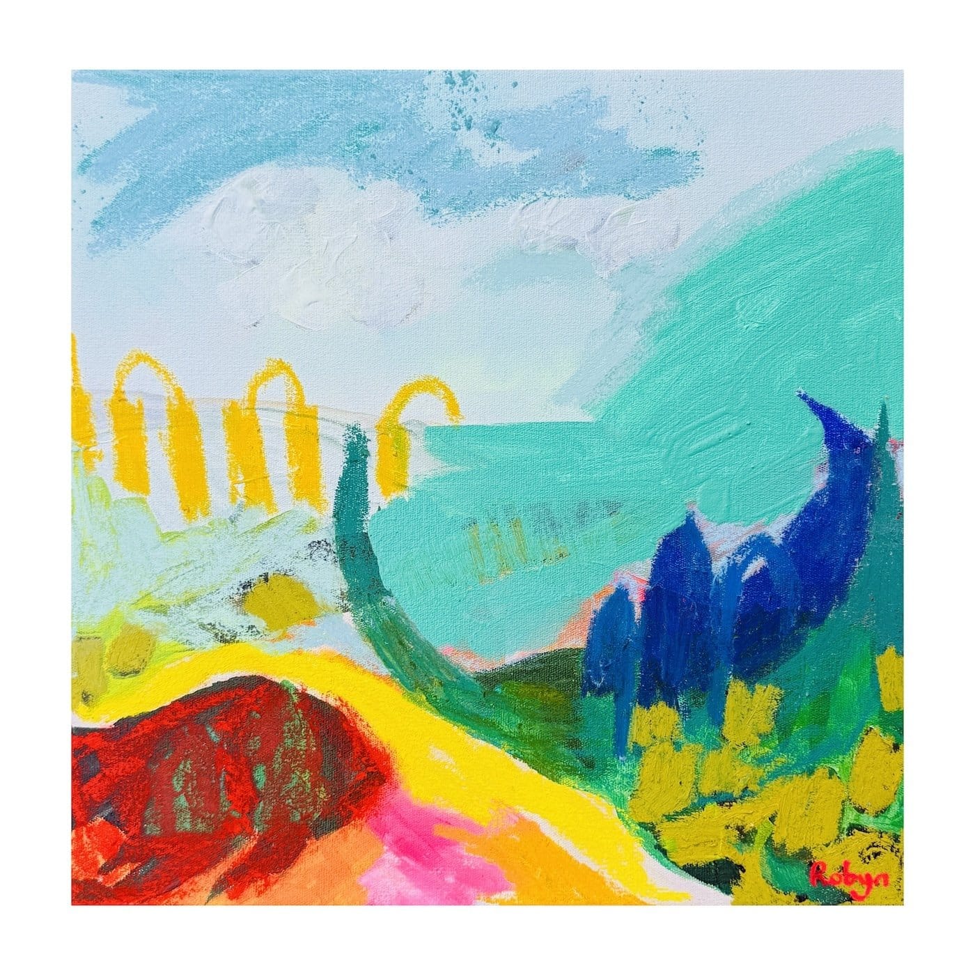 Ravi - Original Painting-Original Art-Robyn Kylie-Greenhouse Interiors Pty Ltd