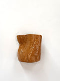 Short Crush Wall Vase 'Tan'
