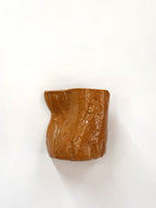 Short Crush Wall Vase 'Tan'
