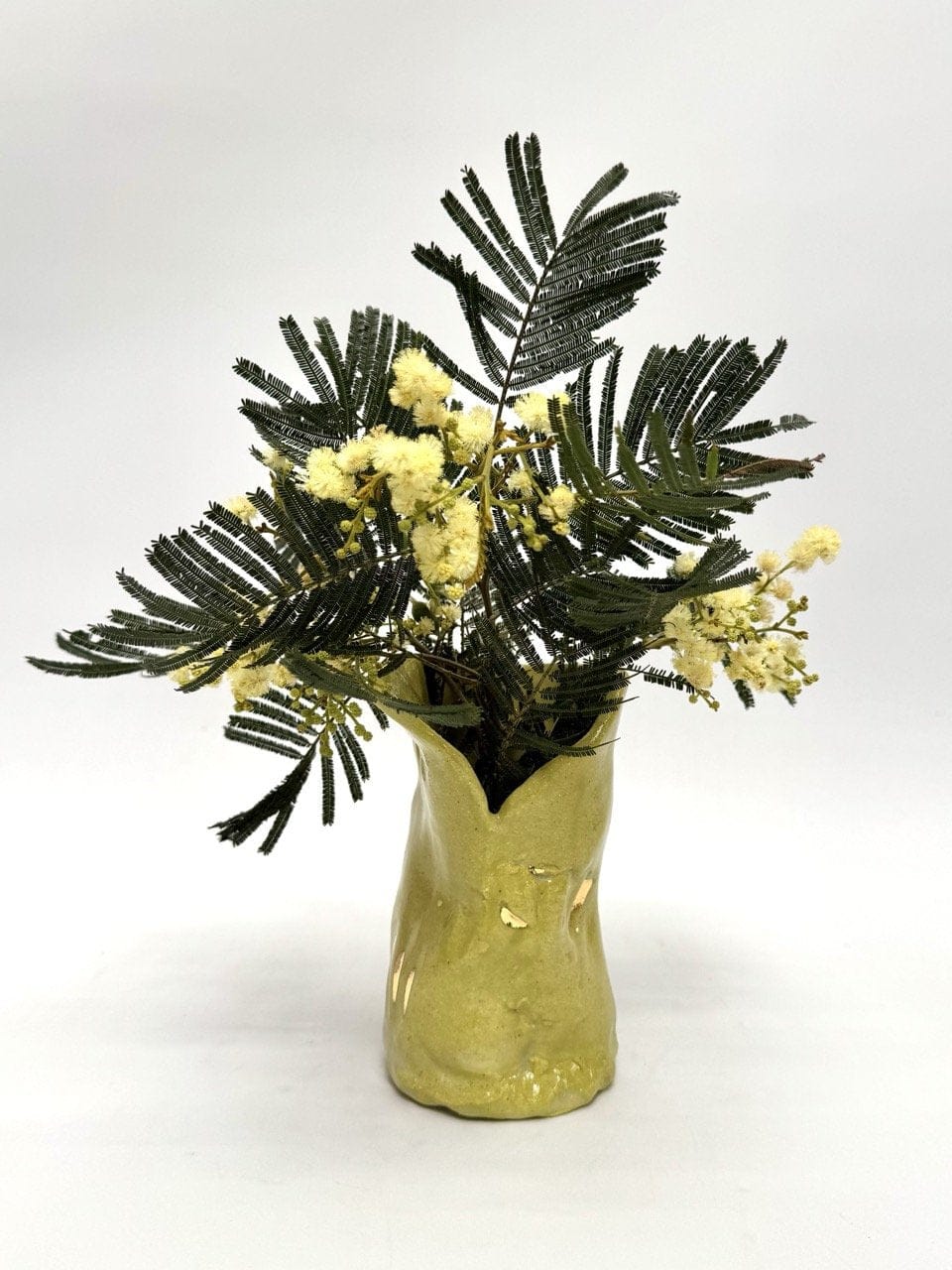 Mini Crush Vase 'Chartreuse Gold'