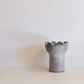White Flower Ceramic Vase-Vases & Vessels-Shellie Christian-Greenhouse Interiors Pty Ltd