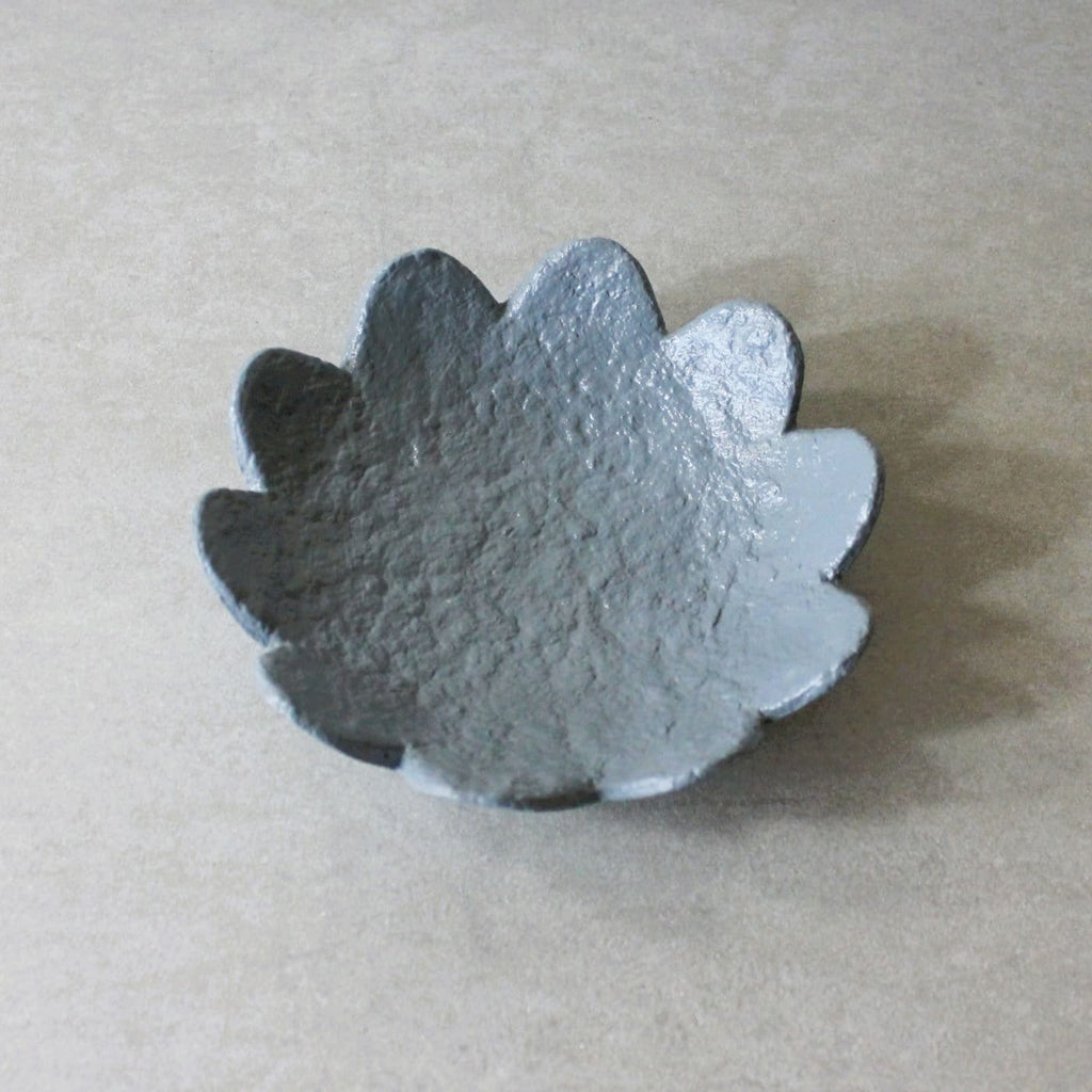 Scalloped Trinket Dish - Slate Blue