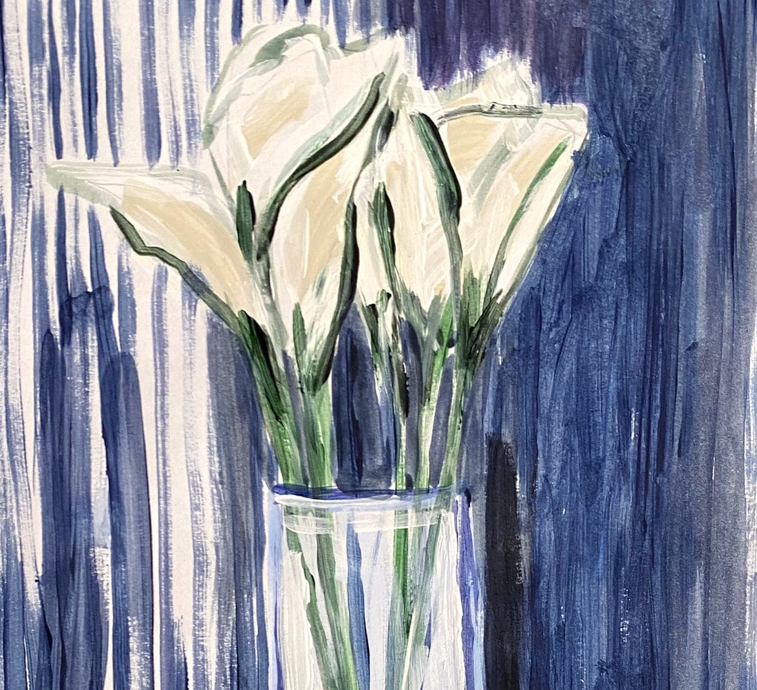 Striped Still Life - Original Art