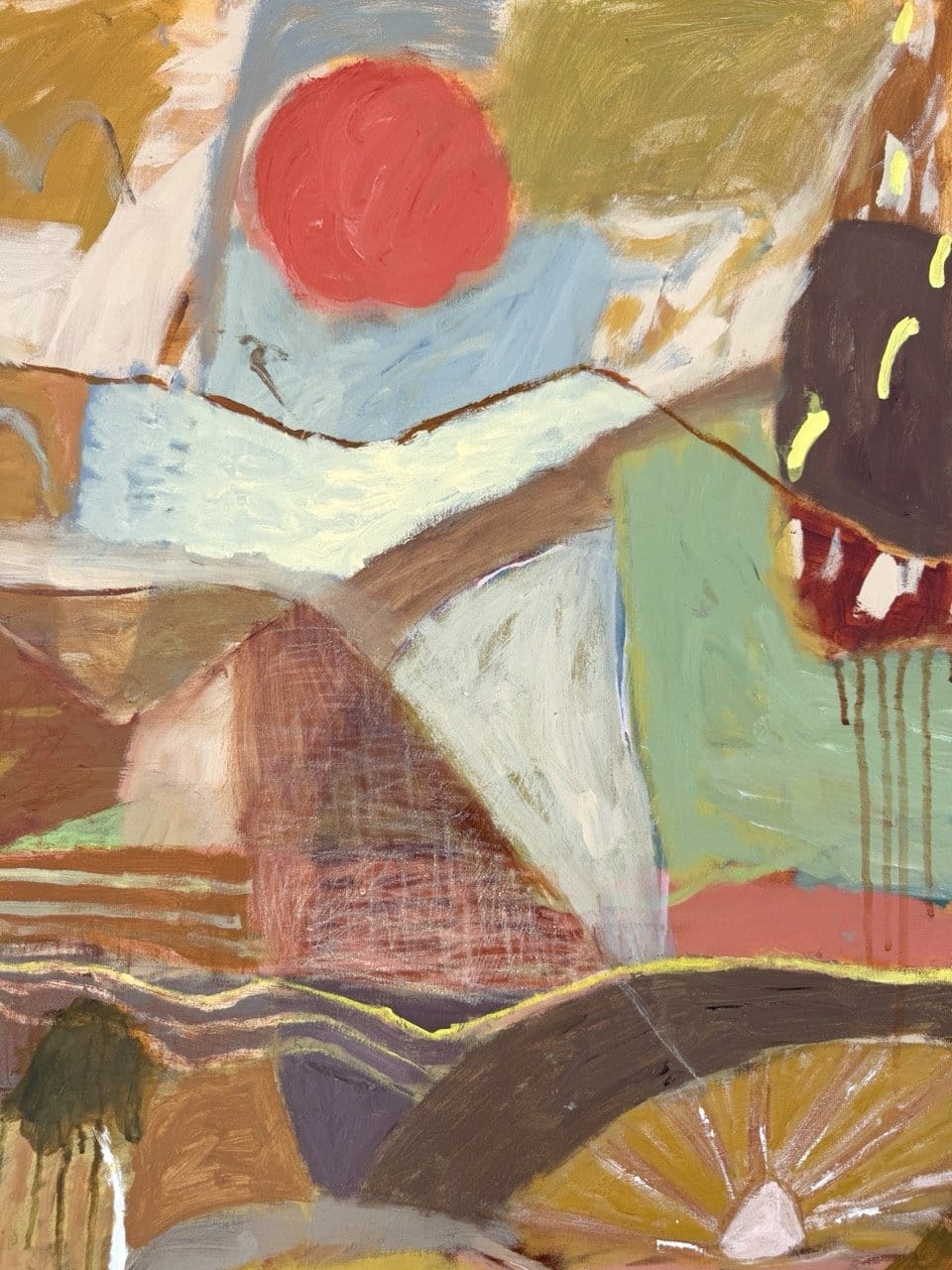 Red Sun, Old Tracks - Original Artwork