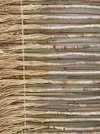 Sari Silk And Raffia Wall Hanging