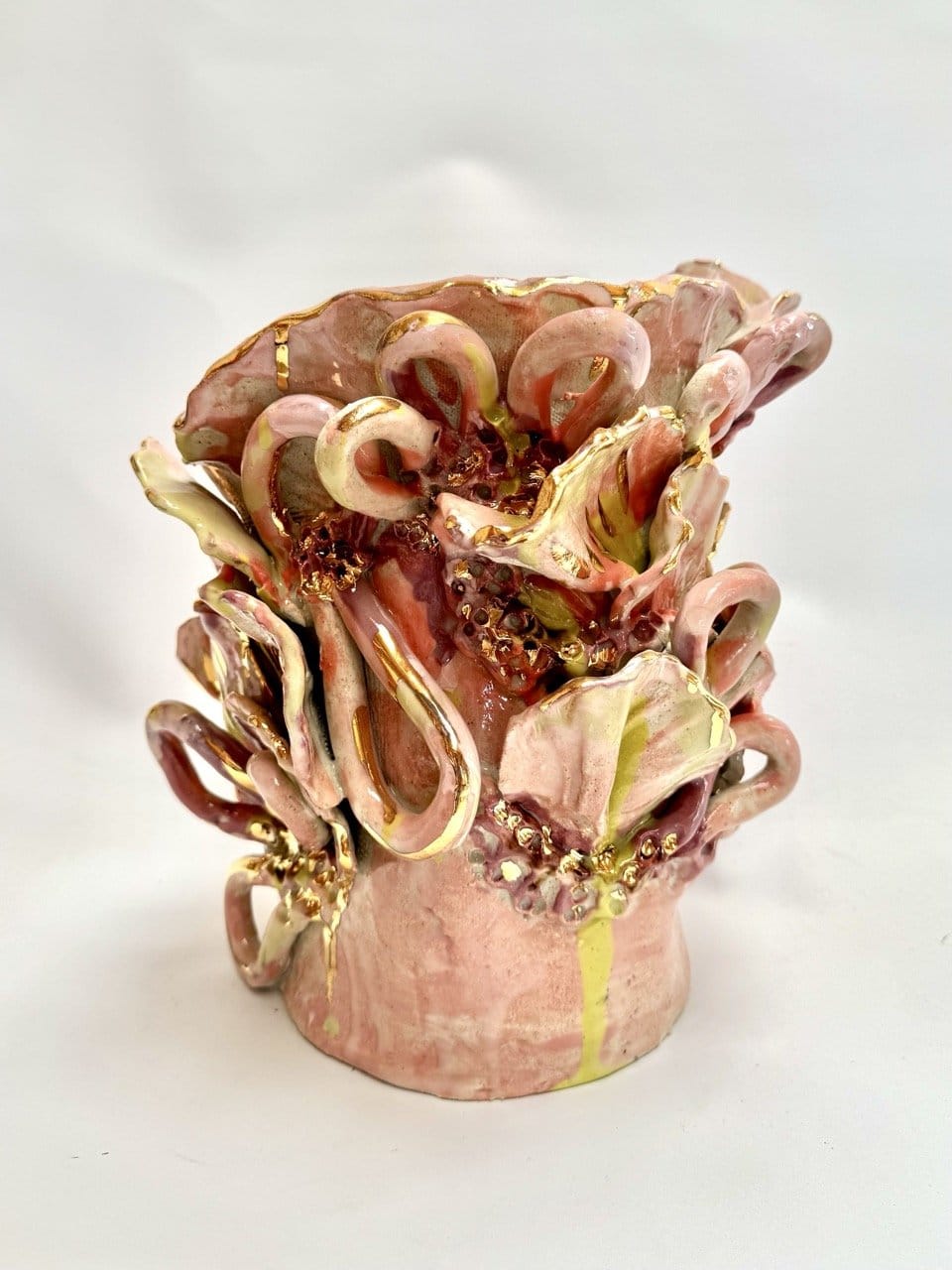 Pink Blossom - Sculptural Vase-Ceramics-Lauren Barton-Greenhouse Interiors Pty Ltd