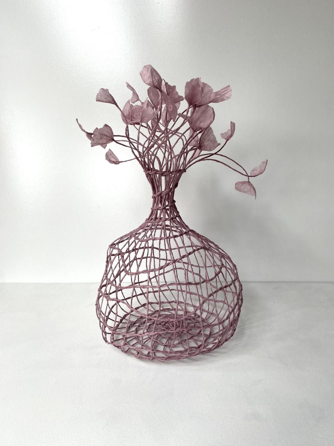 Woven Vase In Lilac