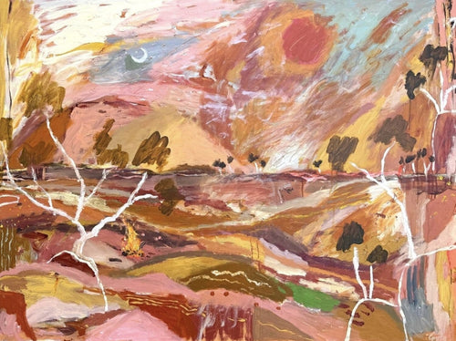 Outback Energy Lines - Original Artwork-Original Art-Greta Hounslow-Greenhouse Interiors Pty Ltd