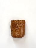 Short Crush Wall Vase 'Chestnut'
