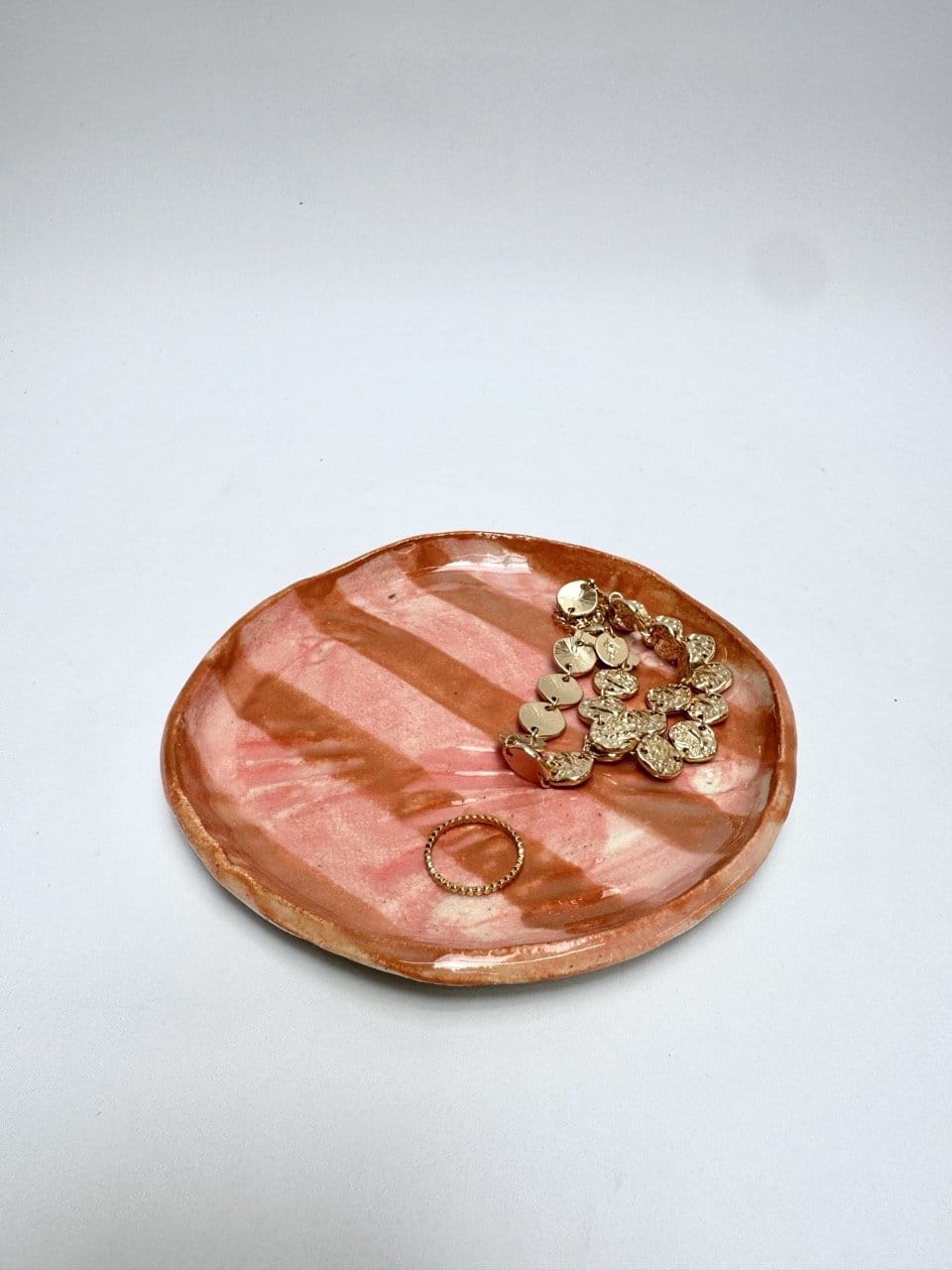 Dish + Incense Rock Pink / Copper
