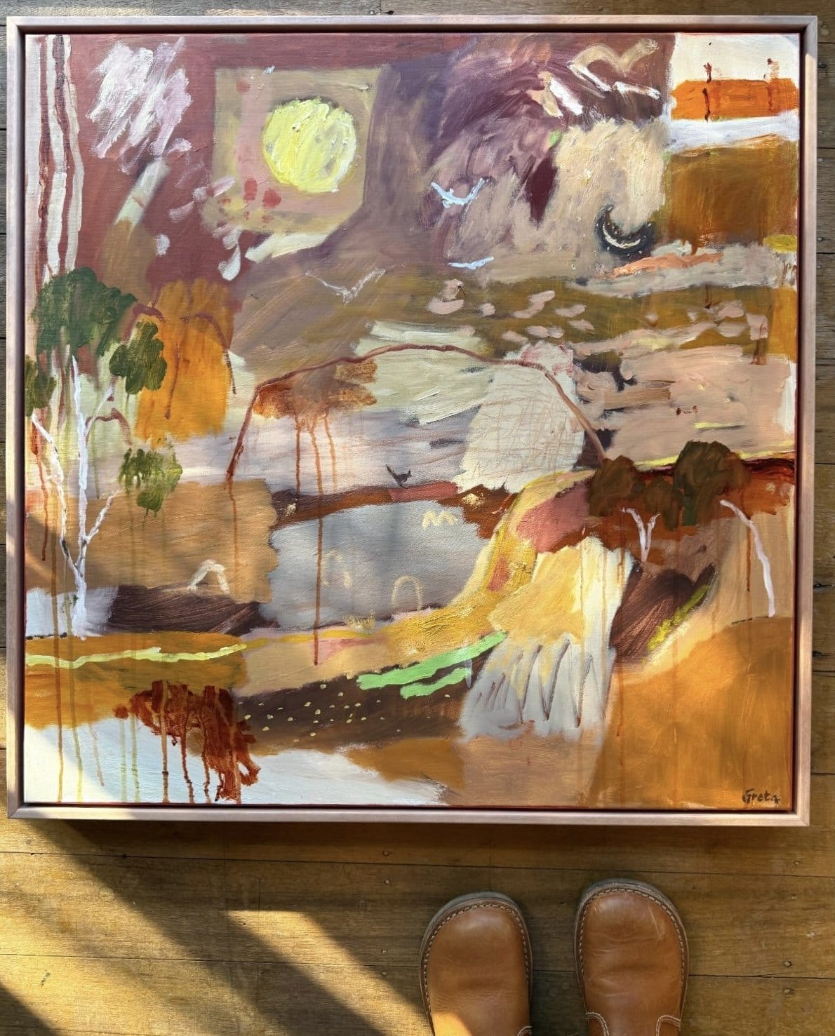 Echoes Through Red Dust - Original Artwork-Original Art-Greta Hounslow-Greenhouse Interiors Pty Ltd