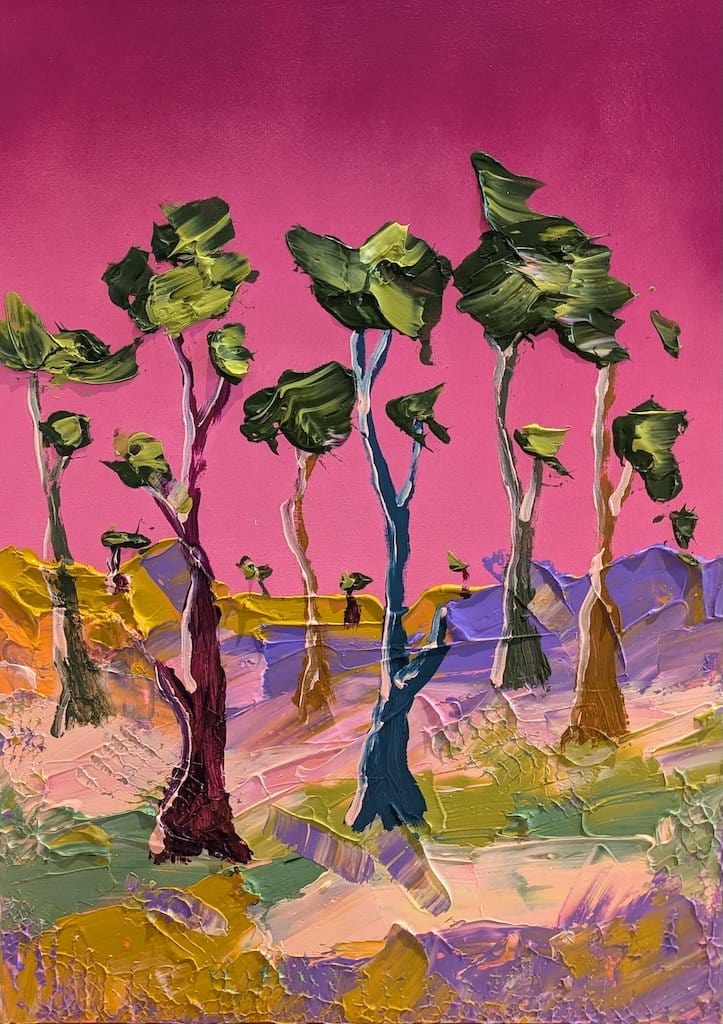 Trees In The Plum - Original Art
