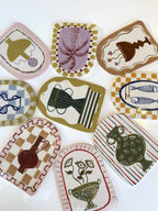 Art Tile - Burgundy Vessel