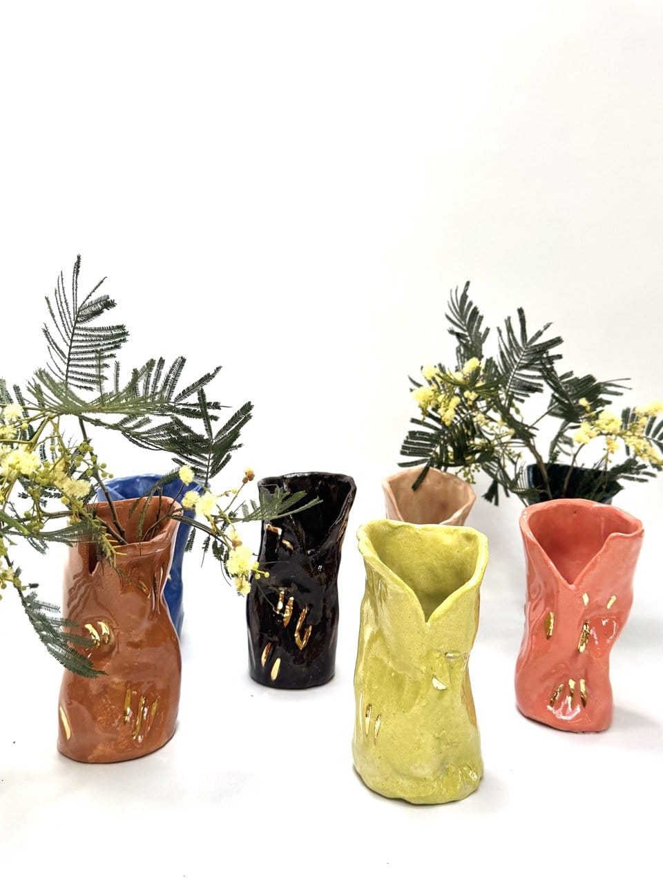 Mini Crush Vase 'Copper Gold'