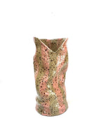 Tall Crush Vase 'Pink Mud'