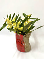 Short Crush Vase 'Red Mud'