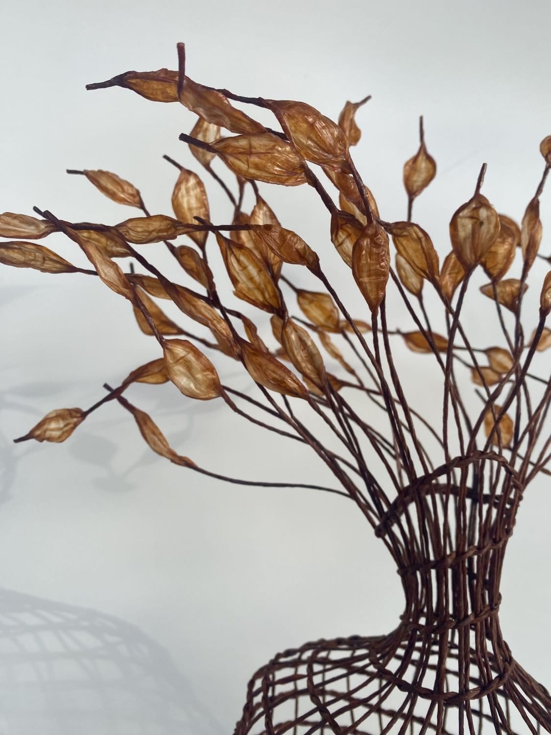 Woven Vase In Copper