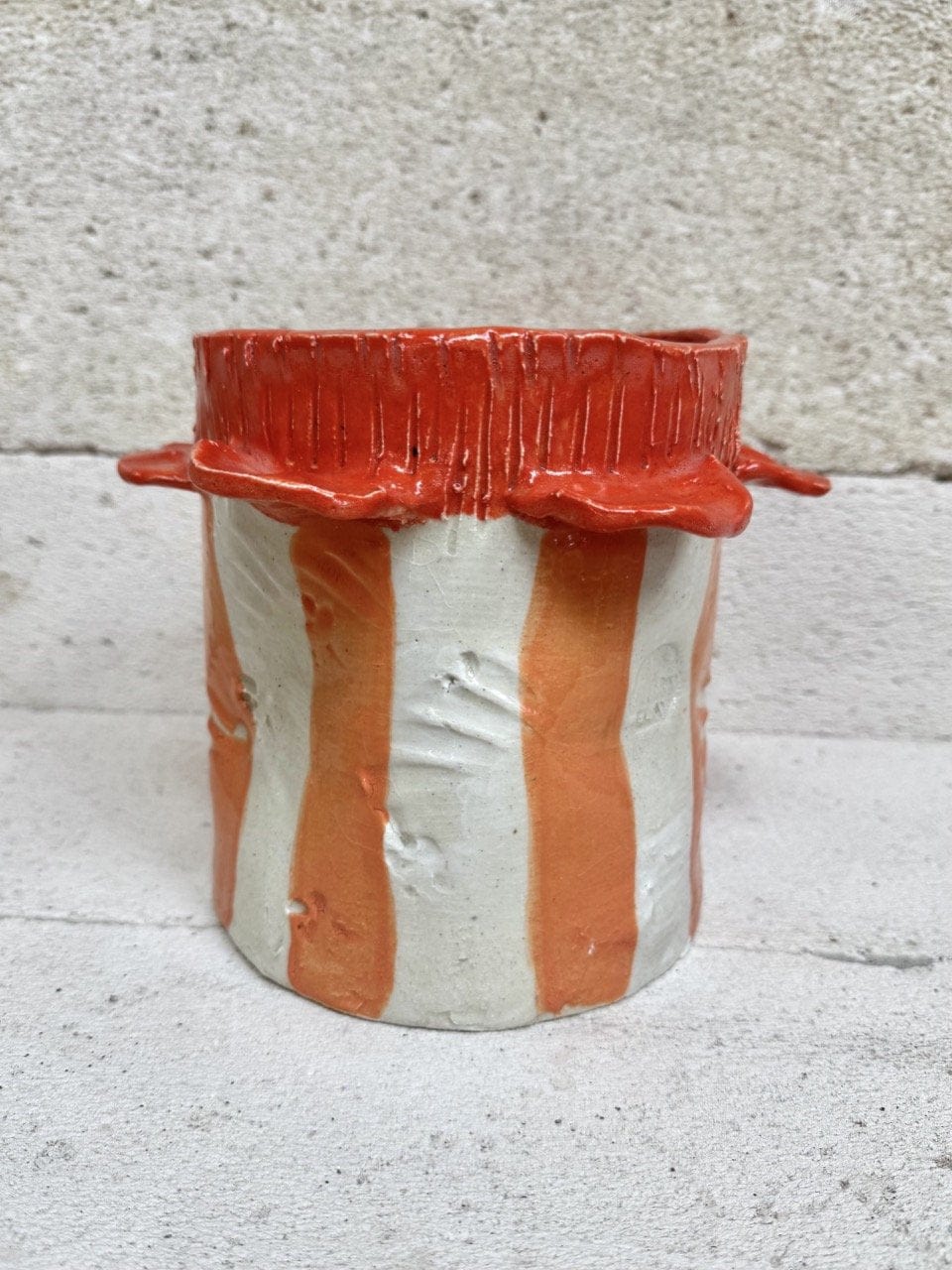 Ice / Flower Bucket - 'Vermillion Coral'