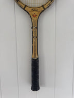 Vintage Tennis Racquet Wall Art - Yellow Heart