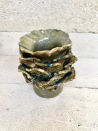 Olive Afternoon - Sculptural Vase