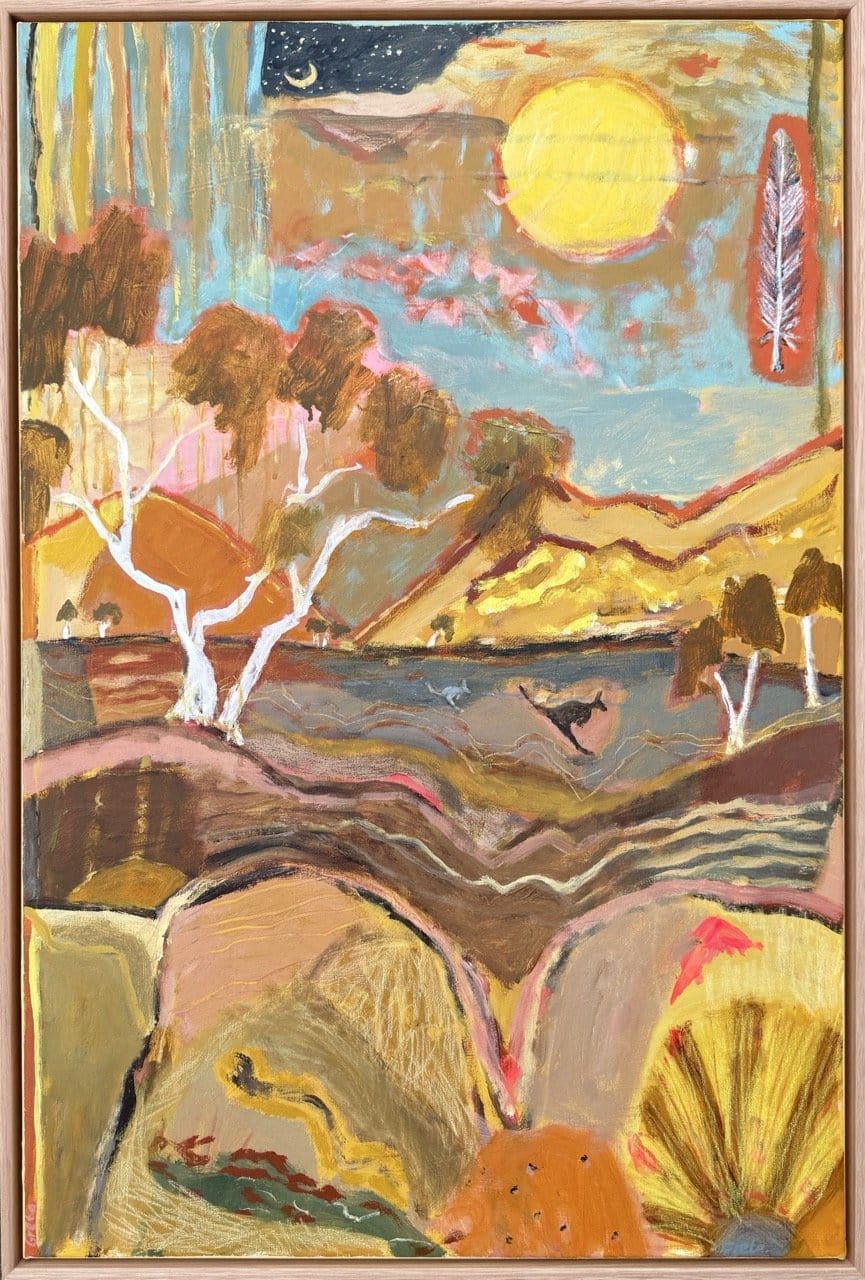 Late Night, Inland - Original Artwork-Original Art-Greta Hounslow-Greenhouse Interiors Pty Ltd