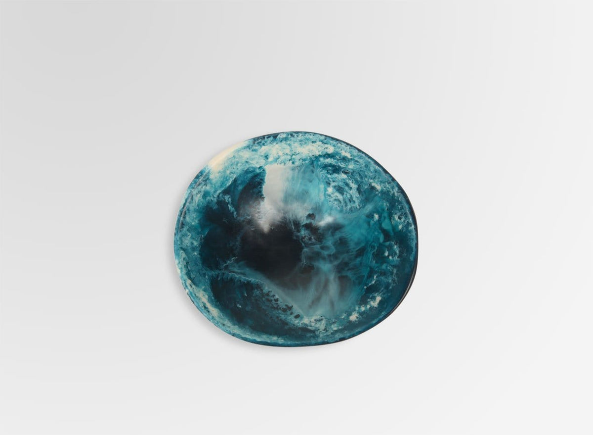 Resin Flow Soy Dish - Moody Blue