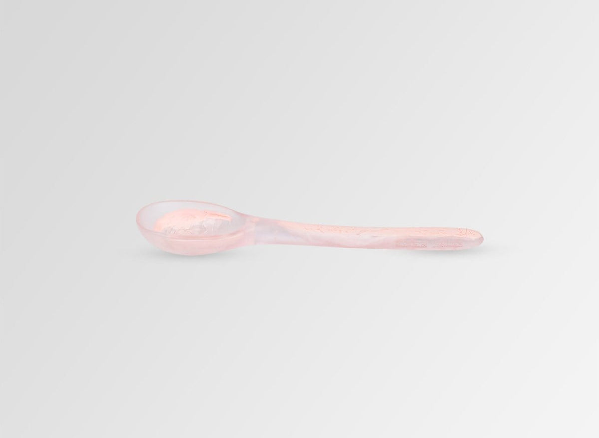 Resin Stone Teaspoon - Shell Pink
