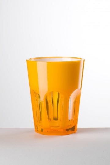 Mario Luca Giusti Set of 2 Double Face Acrylic Cups - Fluro Orange