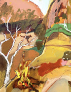 Campfire Country - Original Artwork-Original Art-Greta Hounslow-Greenhouse Interiors Pty Ltd