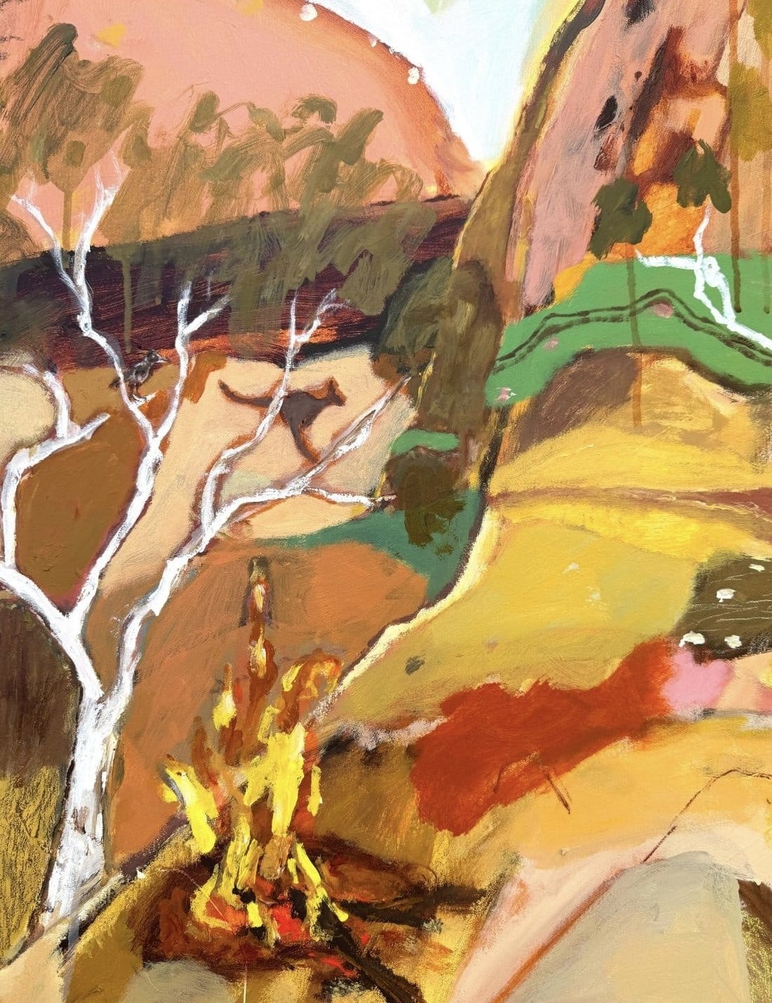 Campfire Country - Original Artwork-Original Art-Greta Hounslow-Greenhouse Interiors Pty Ltd