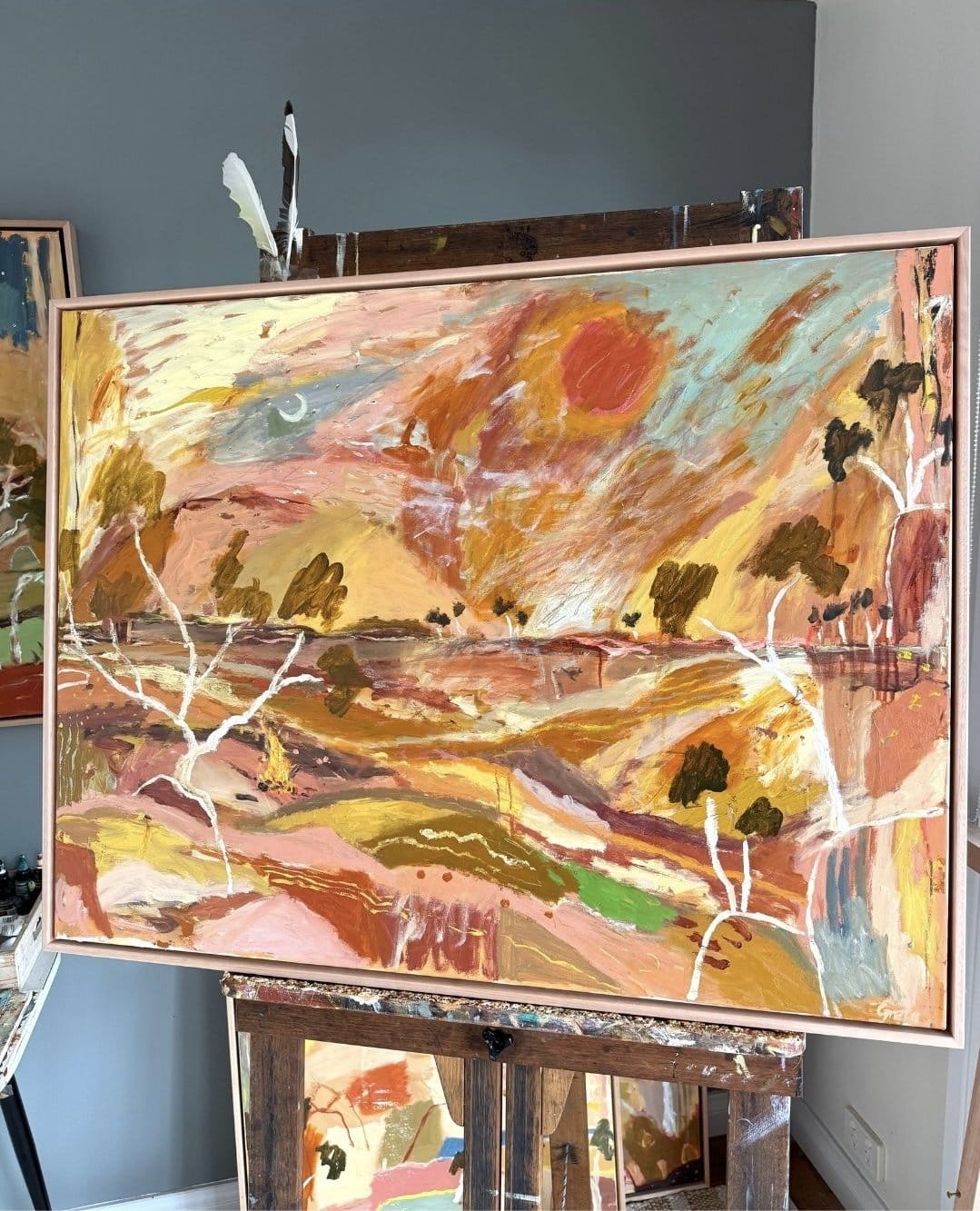 Outback Energy Lines - Original Artwork-Original Art-Greta Hounslow-Greenhouse Interiors Pty Ltd