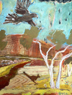 Red Earth, Open Sky - Original Artwork-Original Art-Greta Hounslow-Greenhouse Interiors Pty Ltd