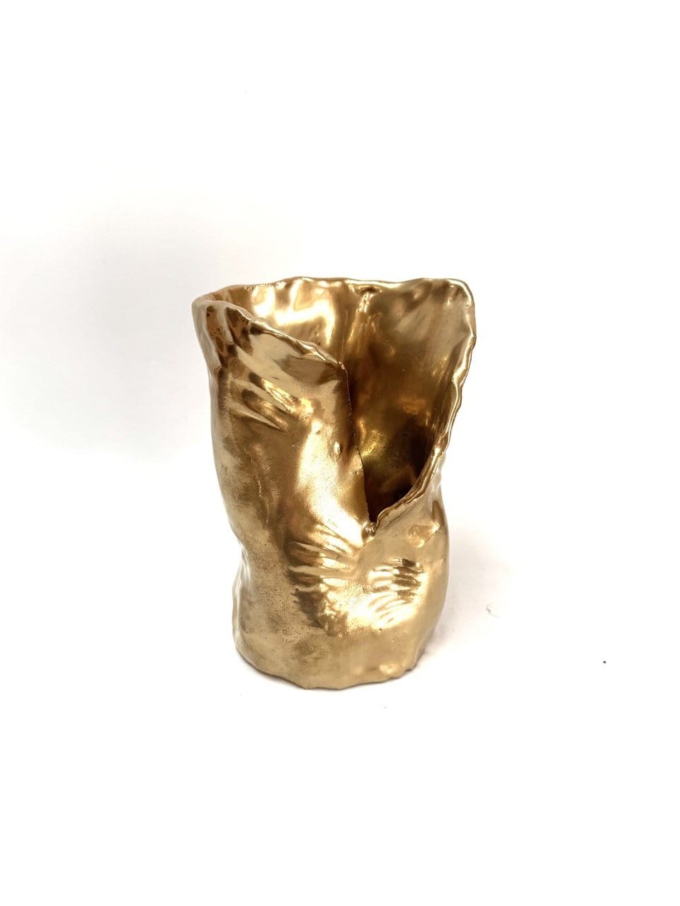 Skinny Crush Vase 'Gold'