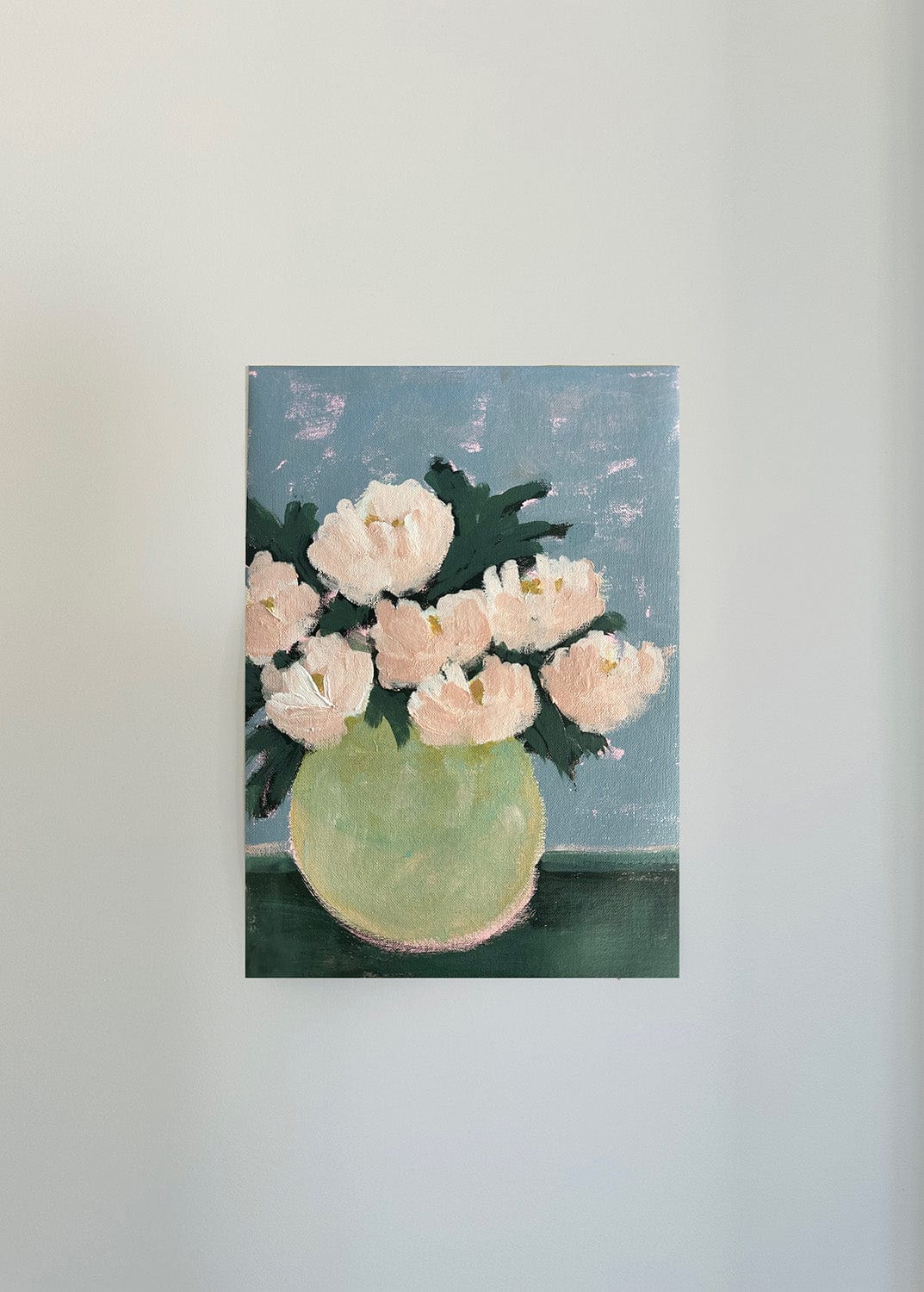 Pink Flowers Iii -  Original Painting