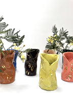 Mini Crush Vase 'Coral Gold'