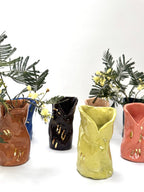 Mini Crush Vase 'Chartreuse Gold'