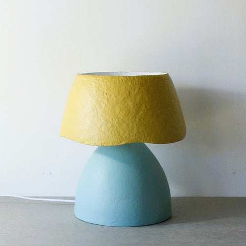Two Tone Table Lamp - Mustard / Lagoon Blue