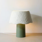 Two Tone Table Lamp - Forest Green / Oatmeal