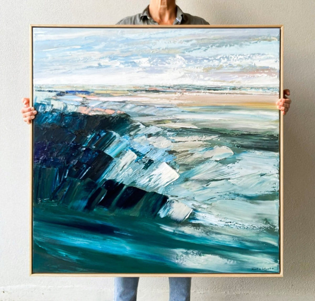 Indigo Shore - Original Artwork-Original Art-Katie Wyatt-Greenhouse Interiors Pty Ltd