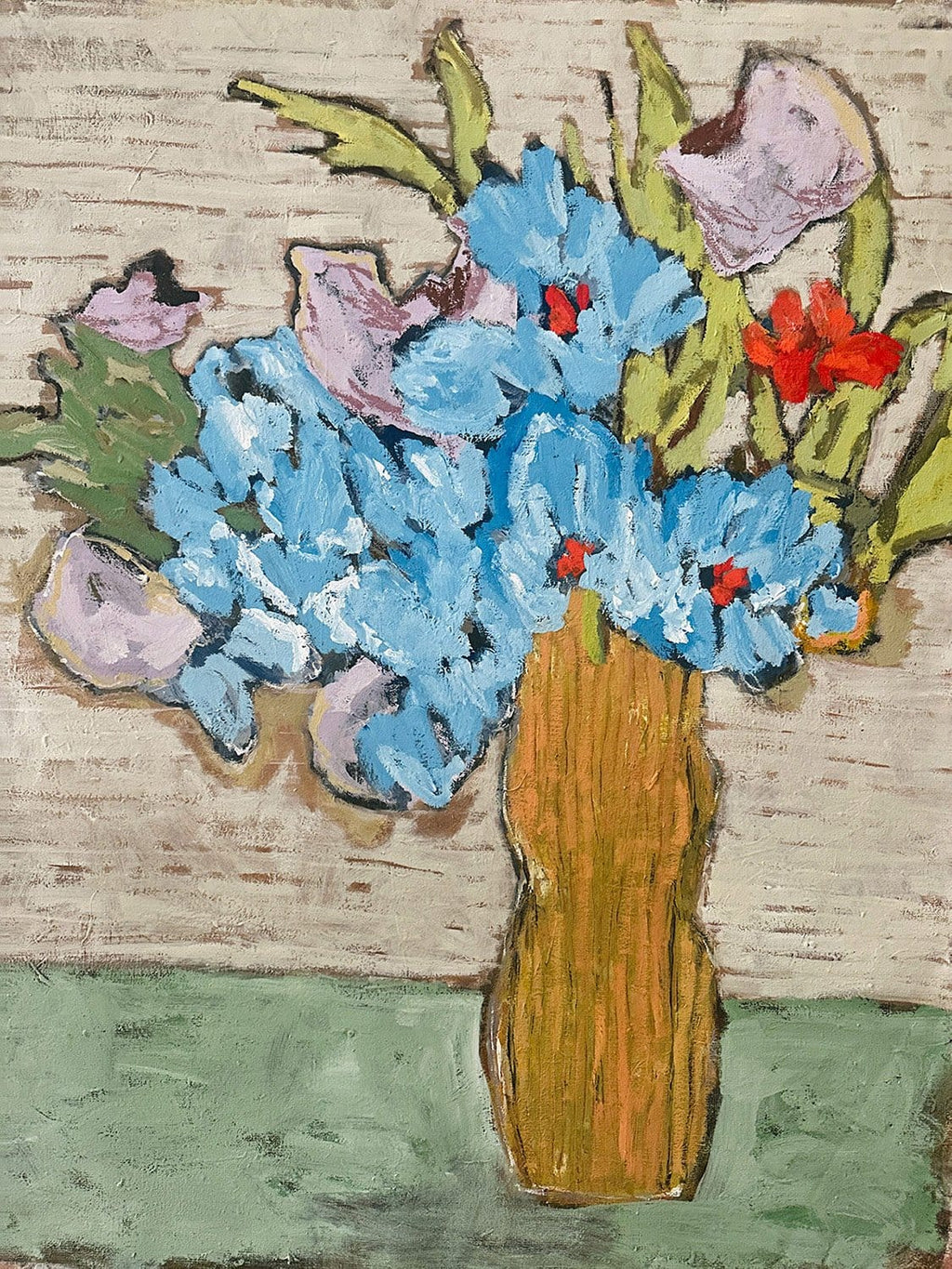 Field Flowers - Original Painting-Original Art-Marcia Priestley-Greenhouse Interiors Pty Ltd